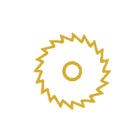 Mustard-yellow square centered on white background.